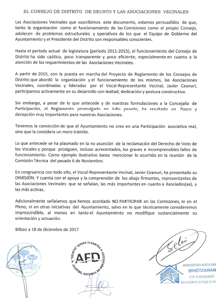 adhesión AAVV
