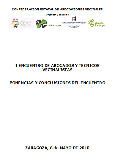 ponencia y conclusiones zaragoza zaragoza